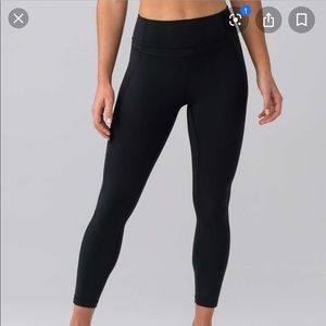LULULEMON PUSHING LIMITS 7/8 TIGHT - BLACK